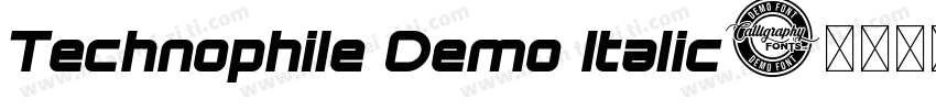 Technophile Demo Italic字体转换